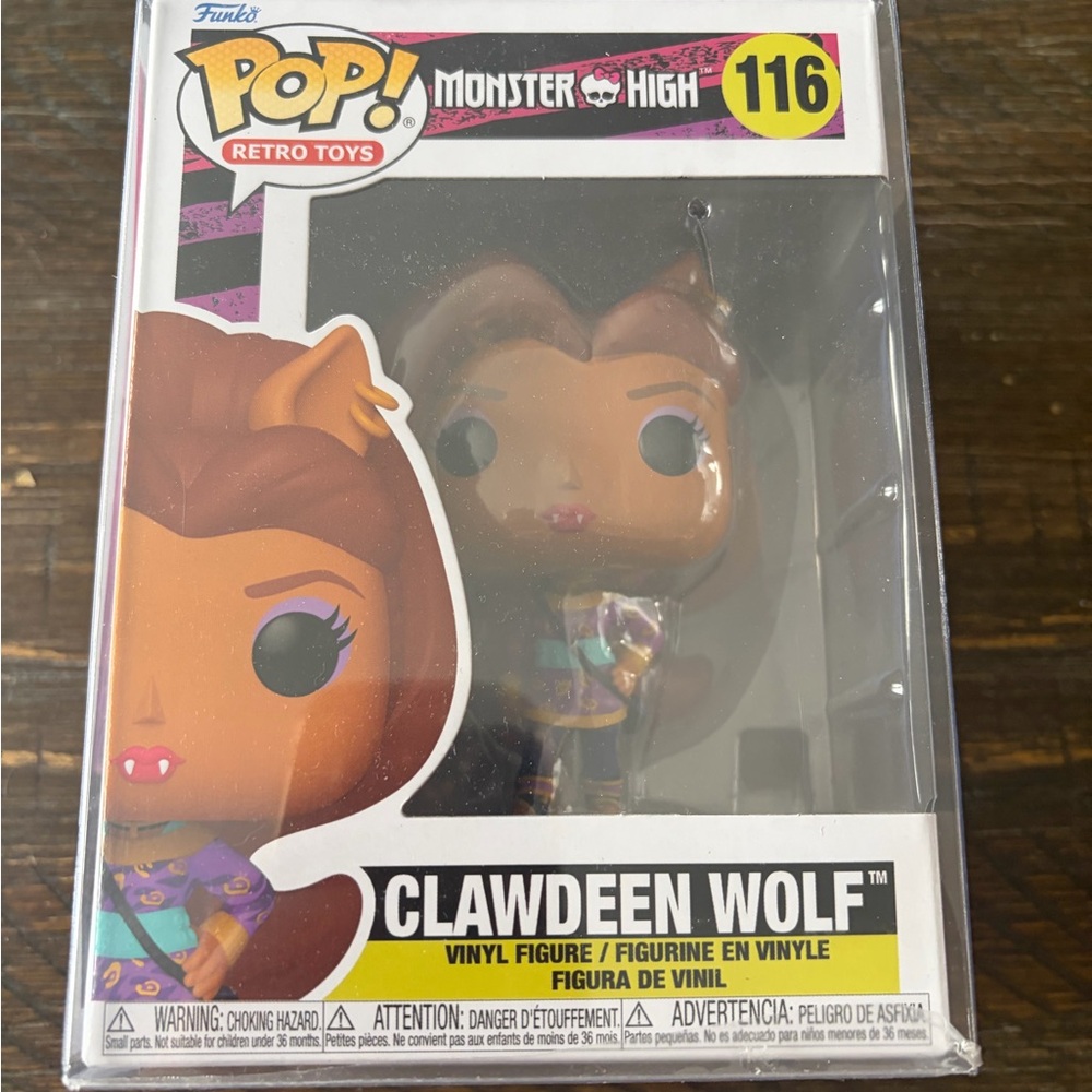 Funko Clawdeen Wolf Vinyl Figure - Orange & Purple